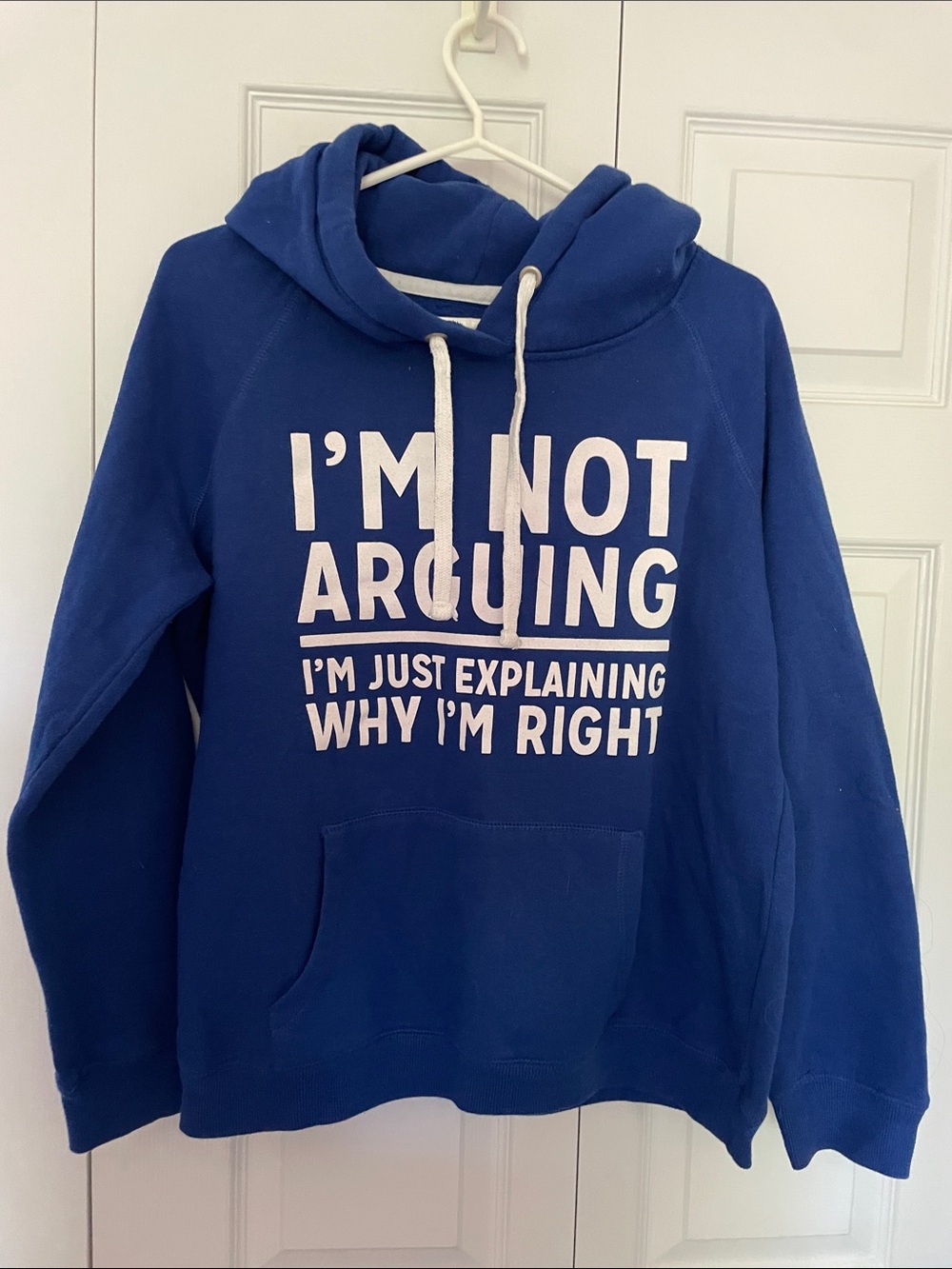 Bluenotes Blue Hoodie with quote
